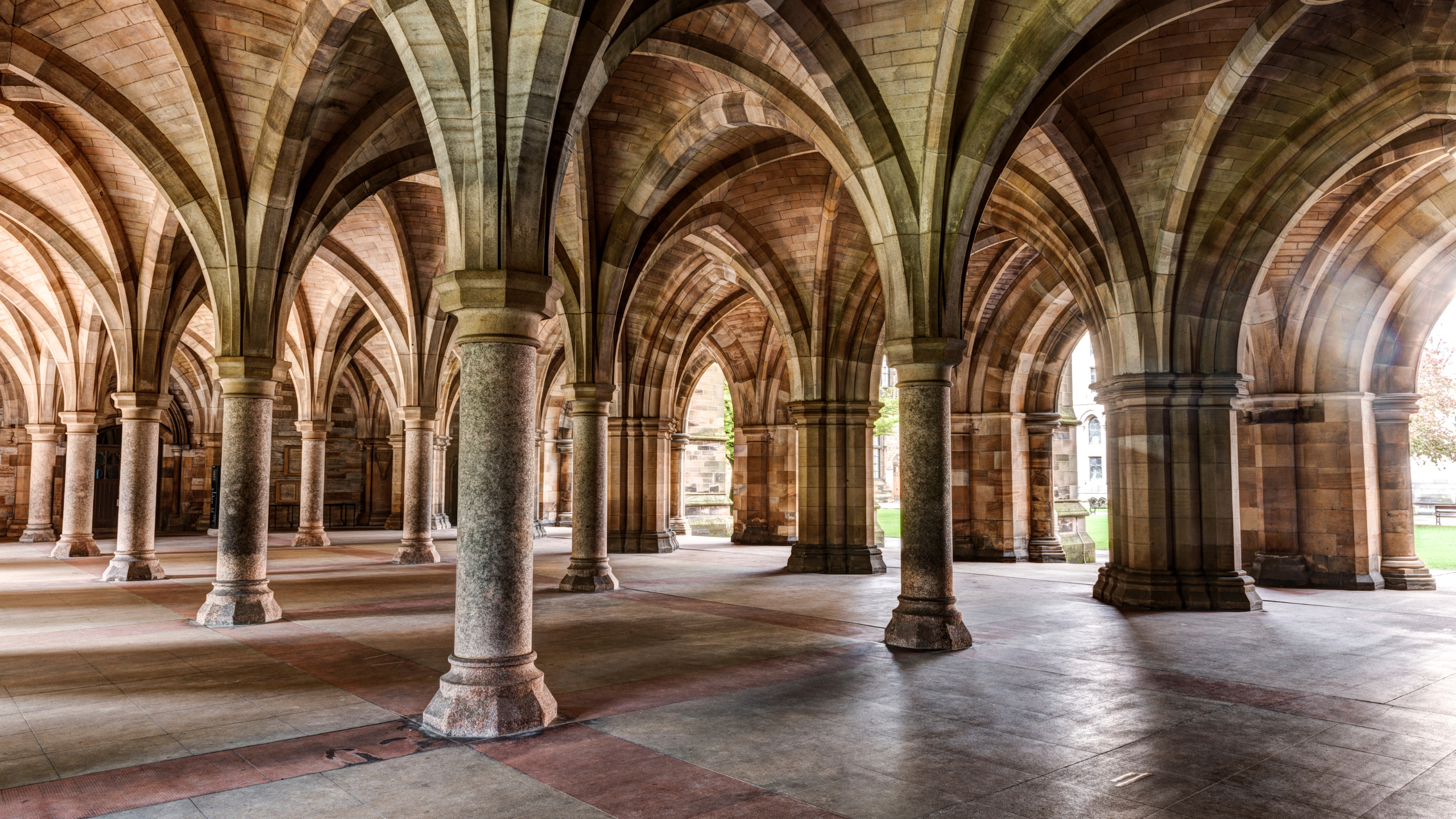 The cloisters at the University of Glasgow